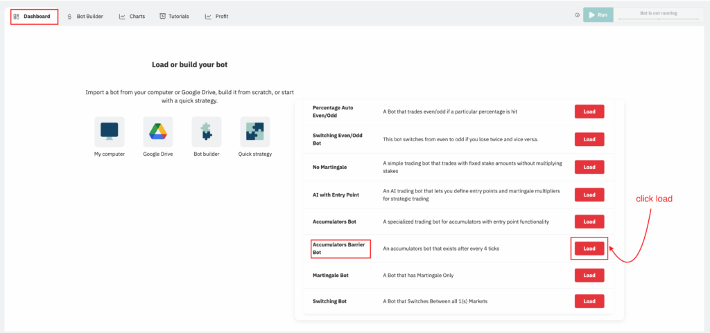 How to Trade Accumulators with Trading Bot
